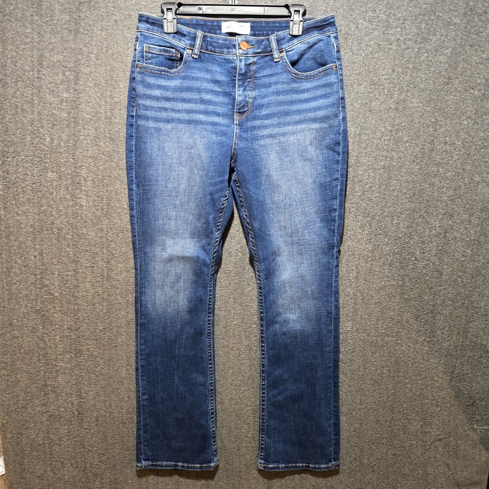 BKE Gabby Jeans Womens 29x31.5 Blue Bootcut High Rise Curvy Fit Stretch Denim.